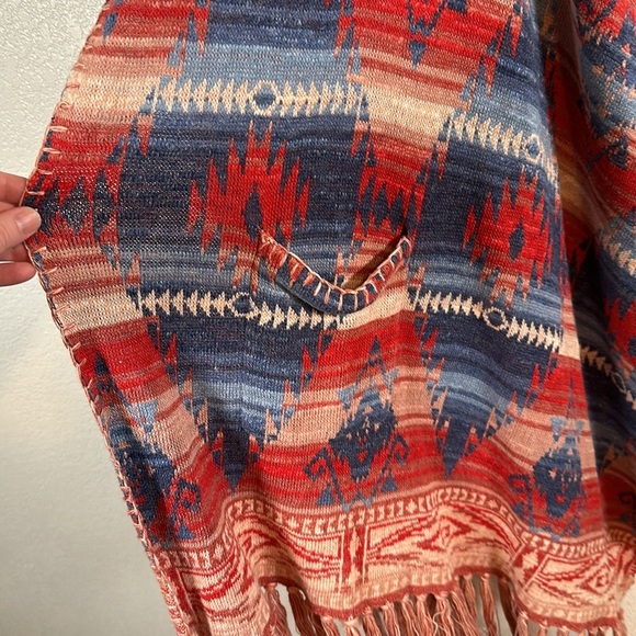 Ralph Lauren Denim & Supply Southwestern Knit Open Front Vest Size XS/Small - Picture 3 of 7